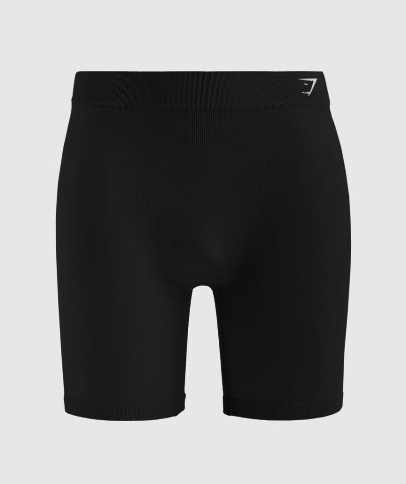 Men\'s Gymshark Hybrid Boxer Underwear Black | CA ND0135